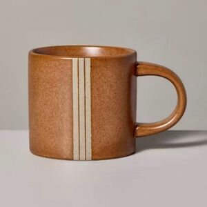 15oz Triple Stripe Stoneware Mug Cosmic Rust - Hearth & Hand™ with Magnolia